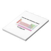 Volg de periodieke tabel Het is de wet (chemie) Notitieblok (Gedraaid)