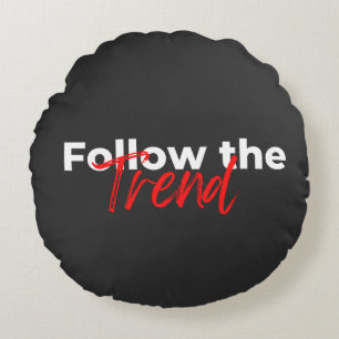 Volg de trend motivatie citaten typografie rond kussen