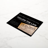 VOLG DE WET FOLIE FEESTDAGEN BRIEFKAART (Gedraaid)