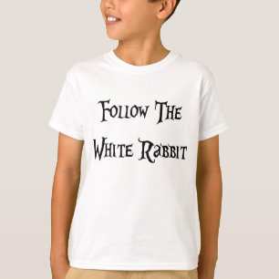 Volg de White Rabbit Alice T-shirt