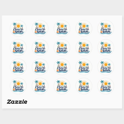 Volg de Zon Zomer Sticker (Vel)