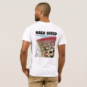Volg geen Maga Sheep Mannen T-shirt (Achterkant volledig)