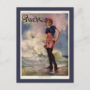 Volg het Hoesje van het Tijdschrift van de vlag. Briefkaart