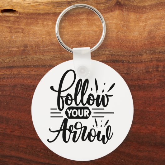 Volg het ontwerp van uw pijl-Inspirerend prijsopga Sleutelhanger (Voorkant)