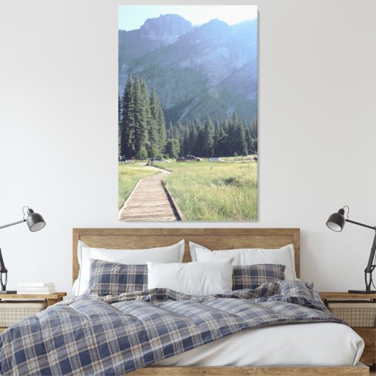 Volg het pad canvas (Insitu (Slaapkamer))