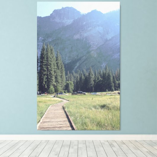 Volg het pad canvas (Insitu (Houten vloer))