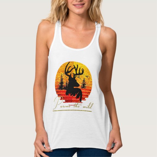 Volg het wild tanktop (Voorkant)