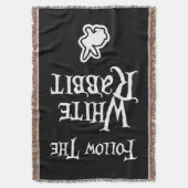 Volg het witte konijn deken (Voorkant Verticaal)