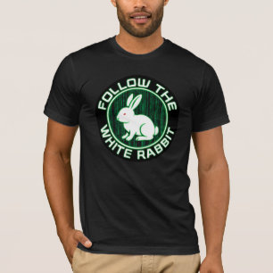 Volg het witte konijn t-shirt