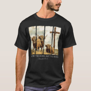 Volg Het Woord Niet De Kudde Christelijke Westerse T-shirt