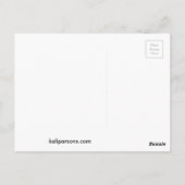 Volg je blauwe hart briefkaart (Achterkant)