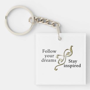 Volg je dromen - Inspirerend armband voor Sleutelhanger