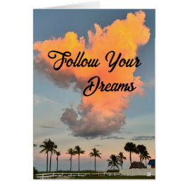 Volg je dromen Inspirerend Note Kaart