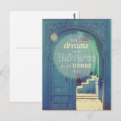 "Volg je dromen" - inspirerend quote briefkaart (Voorkant / Achterkant)