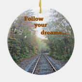 Volg je dromen keramisch ornament (Achterkant)