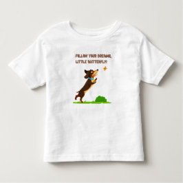 Volg je dromen, kleine vlinder kinder shirts