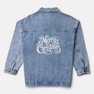 Volg je dromen Kleurrijke leuke typografie Denim J Jacket