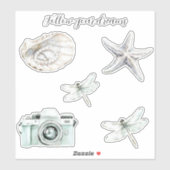 Volg je dromen libellen sticker (Vel)