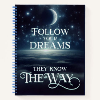 Volg je dromen met Earth Moon & Stars Journal Notitieboek