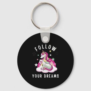 Volg je dromen op mijn Unicorn Birthday Sleutelhanger
