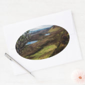 Volg je dromen! ovale sticker (Envelop)