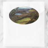 Volg je dromen! ovale sticker (Tas)