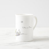 Volg je dromen porselein kop (Voorkant rechts)