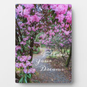 Volg je dromen Quote Tuinpad Fotoplaat (voorkant)