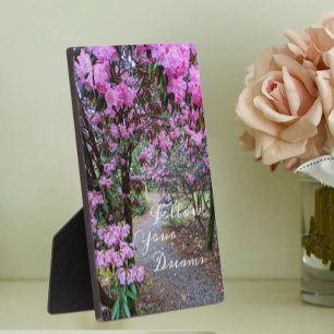 Volg je dromen Quote Tuinpad Fotoplaat