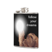 Volg je dromen - slok heupfles (Links)
