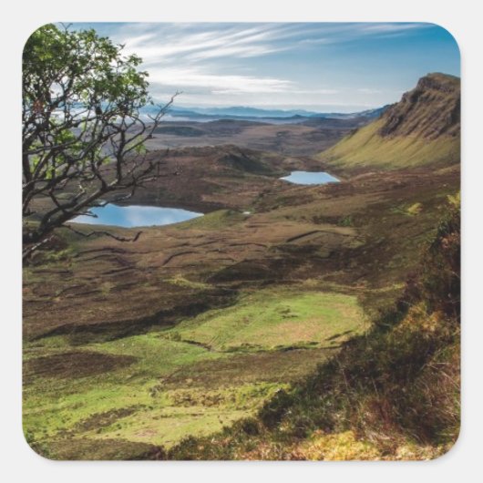 Volg je dromen! vierkante sticker (Voorkant)