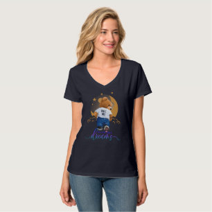 Volg je dromen   Vuurnek T-Shirt voor vrouwen