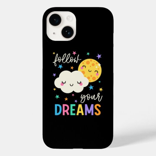 Volg je dromen | Wolk & Moon Case-Mate iPhone Case (Achterkant)