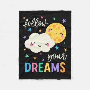 Volg je dromen Wolk & Moon Fleece Deken