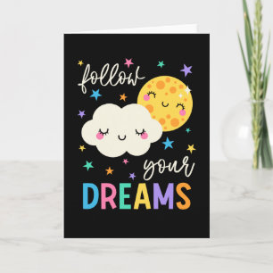 Volg je dromen Wolk & Moon Kaart