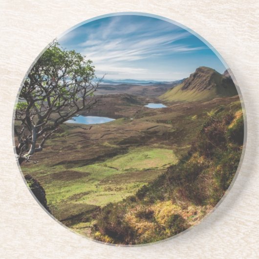 Volg je dromen! zandsteen onderzetter (Voorkant)