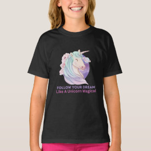 Volg je droom als een onicorn Magisch T-shirt