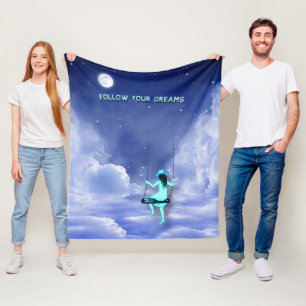 Volg je droom fleece deken