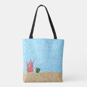 Volg je droomkopje draagtas (Achterkant)