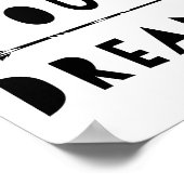 Volg je droomtypografische poster (Hoek)