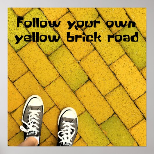 Volg je eigen Yellow Brick Road Poster (Voorkant)