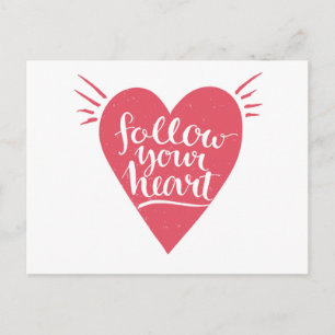 Volg je hart briefkaart