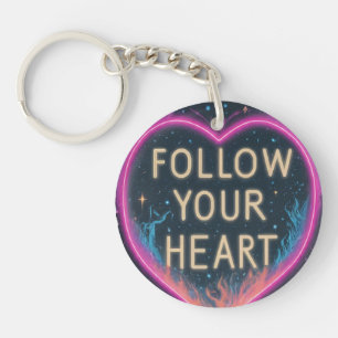 Volg je hart - Circle Sleutelhanger