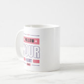 Volg je hart koffiemok (Voorkant links)