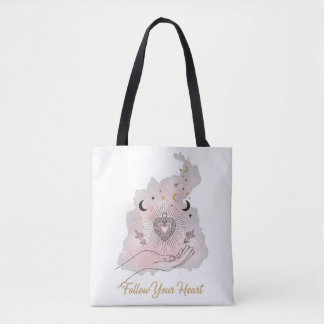 Volg Je Hart Persoonlijke Tote Tas - Celestia