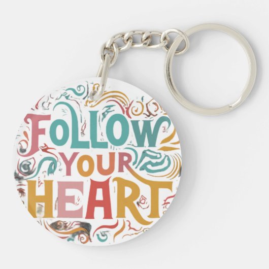 Volg je hart sleutelhanger (Achterkant)