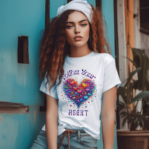 Volg je hart t-shirt