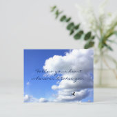 Volg je Heart Sky Flight Inspirerend Briefkaart (Staand voorkant)
