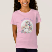Volg je Inner Sparkle Rainbow Unicorn pastel T-shirt (Voorkant)