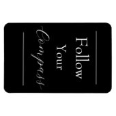 "Volg je kompas" zin Magneet (Horizontaal)